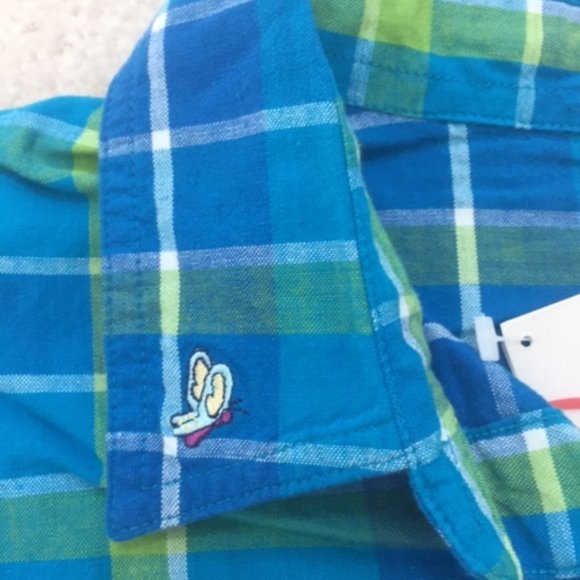 Disney Vintage Eeyore Women’s Plaid Sleeveless Button Down Collar Top Medium NWT - Picture 4 of 10